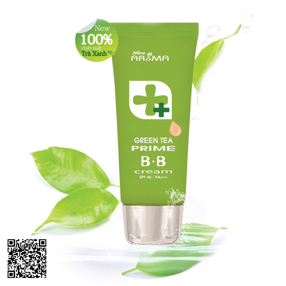 Kem Nền Trà Xanh Mira Aroma Prime Green Tea BB Cream