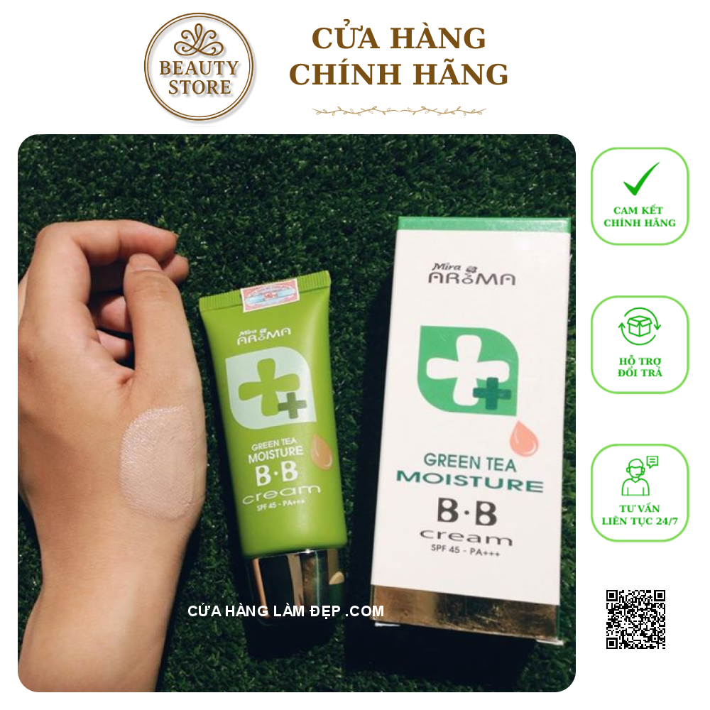 Kem Nền Trà Xanh Mira Aroma Prime Green Tea BB Cream
