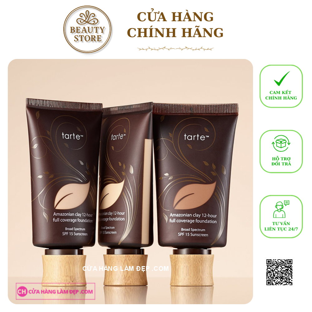 Kem Nền Tarte Amazonian Clay Full Coverage Foundation SPF15