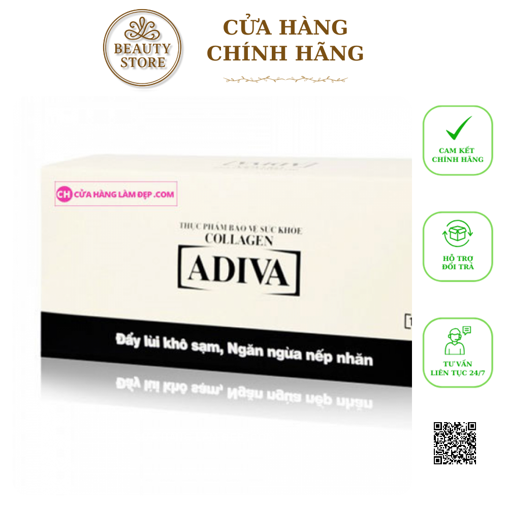Tinh Chất Làm Đẹp Collagen Adiva mẫu mới nhất (14 chai 30 ml)