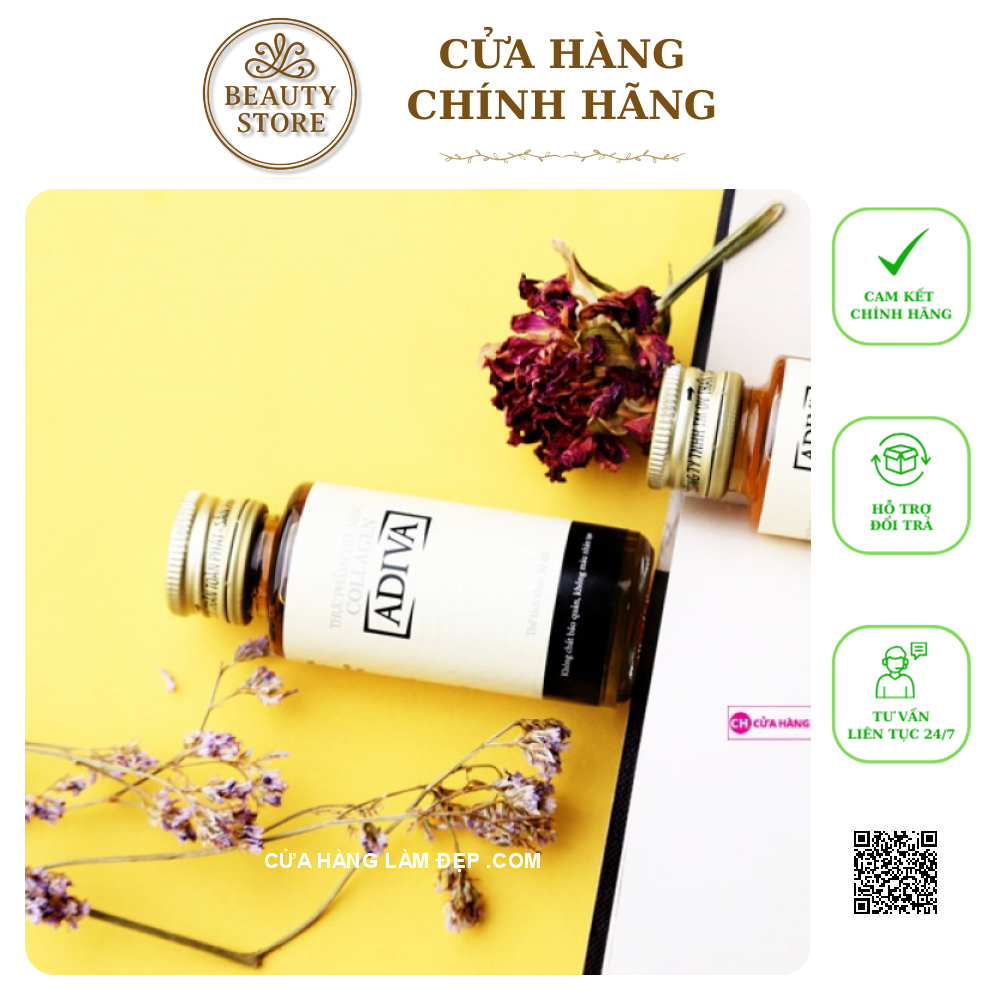 Tinh Chất Làm Đẹp Collagen Adiva mẫu mới nhất (14 chai 30 ml)