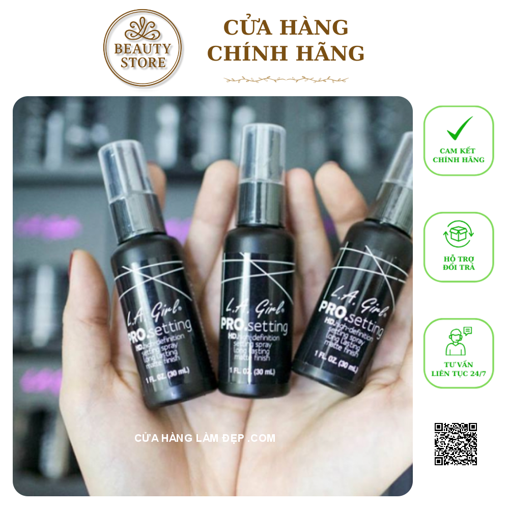 Xị Giữ Lớp Trang Điểm L.A Girl Pro HD Setting Spray