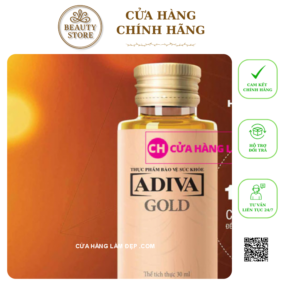 Collagen Adiva Gold Ngăn Ngừa Lão Hóa Giảm Khô Sạm Da