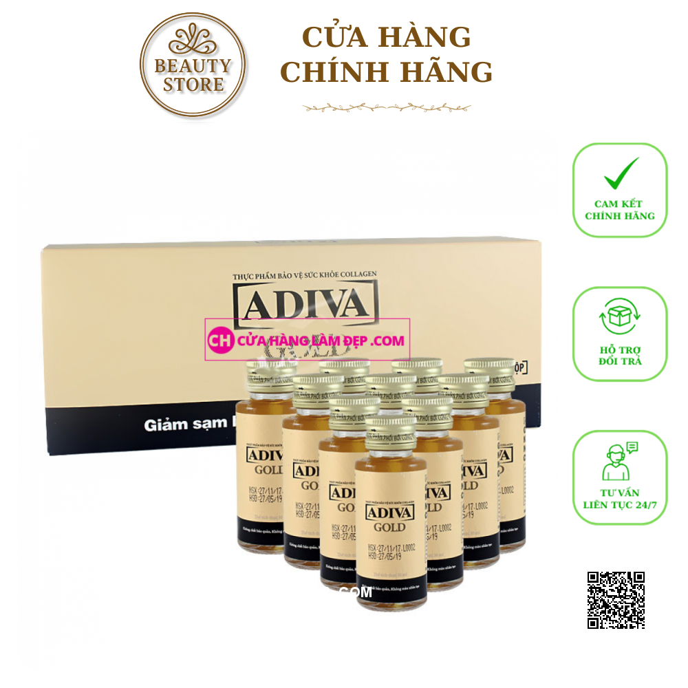 Collagen Adiva Gold Ngăn Ngừa Lão Hóa Giảm Khô Sạm Da