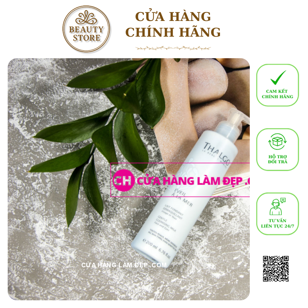 Sữa rửa mặt tẩy trang dành cho da khô Thalgo Gentle Cleansing Milk 200ml