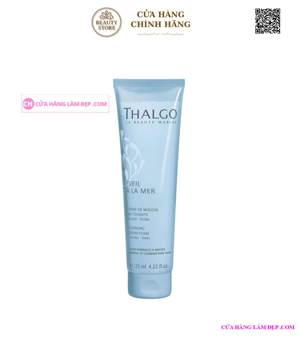 Kem Sữa Rửa Mặt Tẩy Trang Và Tạo Bột Thalgo Cleansing Cream Foam
