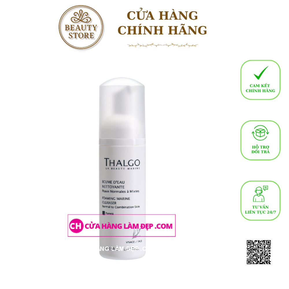 Sữa rửa mặt tạo bọt Thalgo Foaming Marine Cleanser