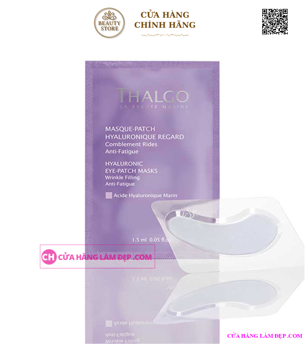 Mặt Nạ Làm Mờ Nếp Nhăn Và Thâm Vùng Mắt Thalgo Hyaluronic Eye Patch Masks
