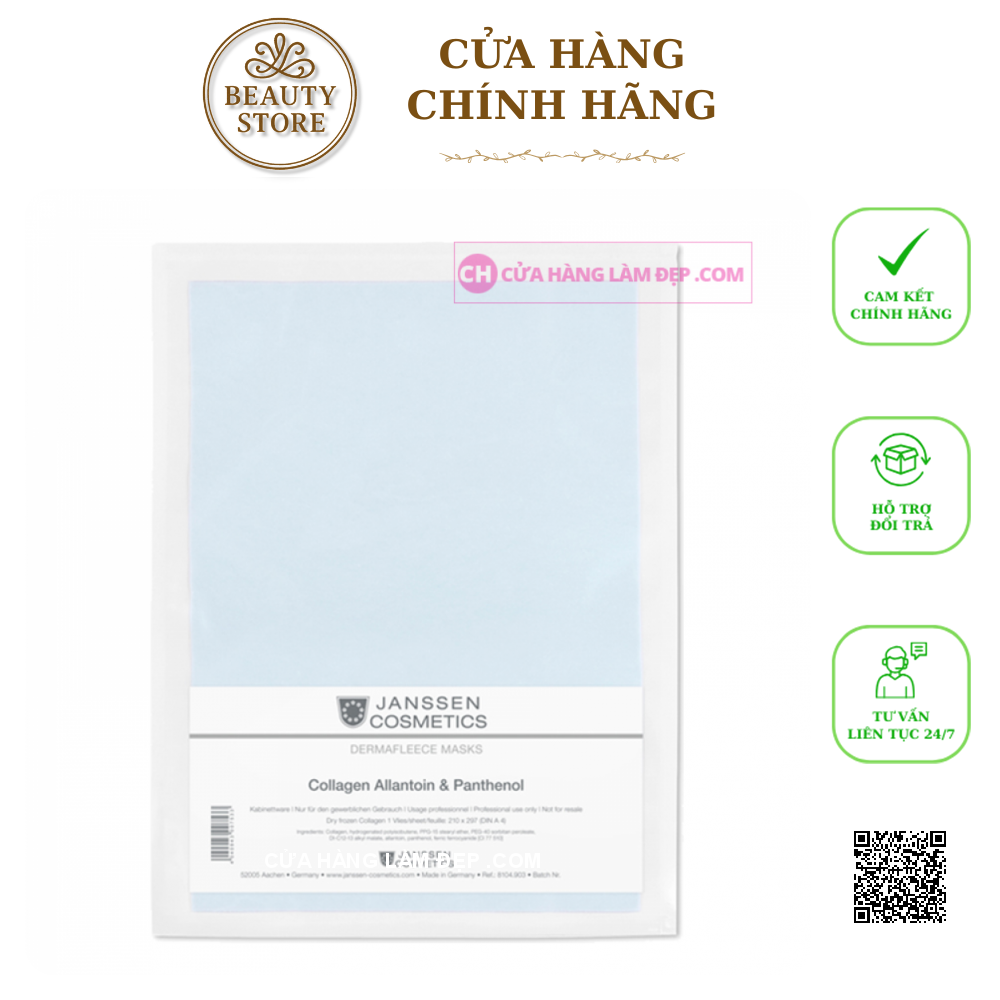 Mặt Nạ Phục Hồi Da Cho Da Lão Hóa Janssen Dermafleece Masks Collagen Allantoin & Panthenol