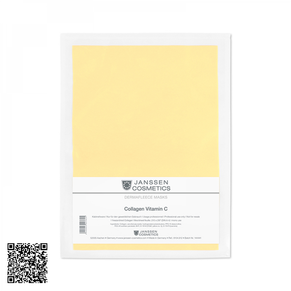 Mặt Nạ Collagen Vitamin C Cho Da Lão Hóa Janssen Dermafleece Masks Collagen Vitamin C