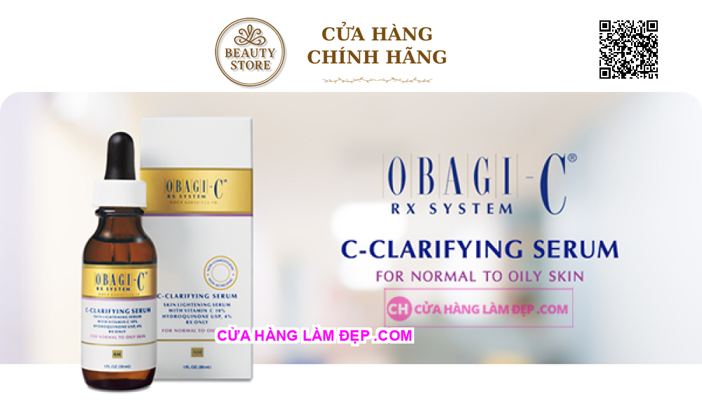 Serum Dưỡng Trắng Da, Hỗ Trợ Ngừa Lão Hóa Obagi-C Rx C-Clarifying Serum