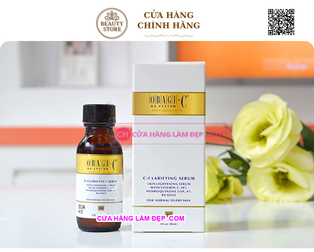 Serum Dưỡng Trắng Da, Hỗ Trợ Ngừa Lão Hóa Obagi-C Rx C-Clarifying Serum