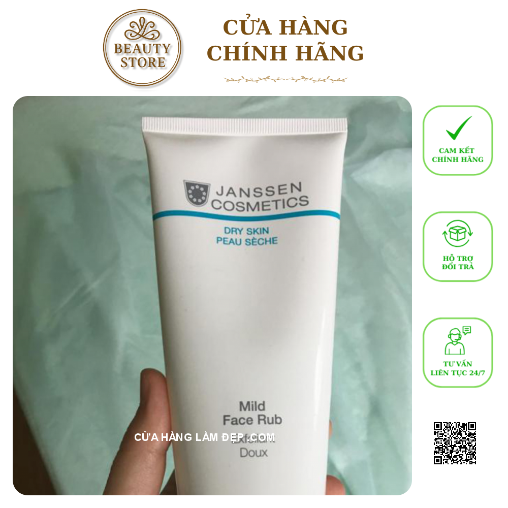 Sữa Tẩy Tế Bào Chết Cho Da Khô Janssen Dry Skin Mild Face Rub 50ml
