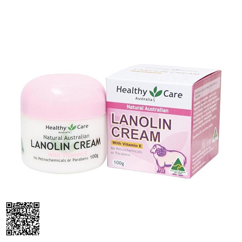 Kem Dưỡng Da Hỗ Trợ Ngừa Lão Hóa Nhau Thai Cừu Healthy Care Lanolin Cream With Vitamin E