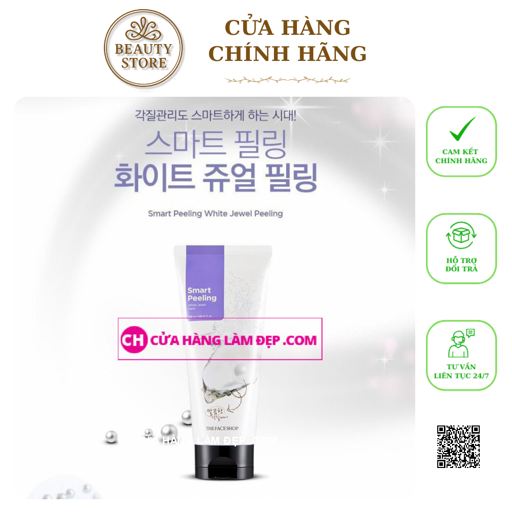 Tẩy Tinh chất Chết Ngọc Trai The Face Shop White Jewel Peeling