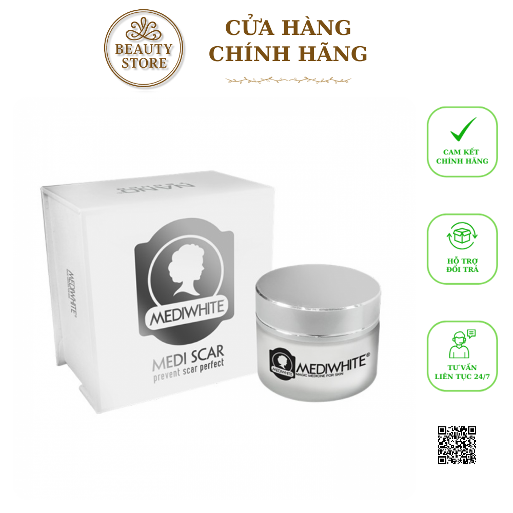 Kem Trị Sẹo Rỗ, Sẹo Lõm Medi White Medi Scar