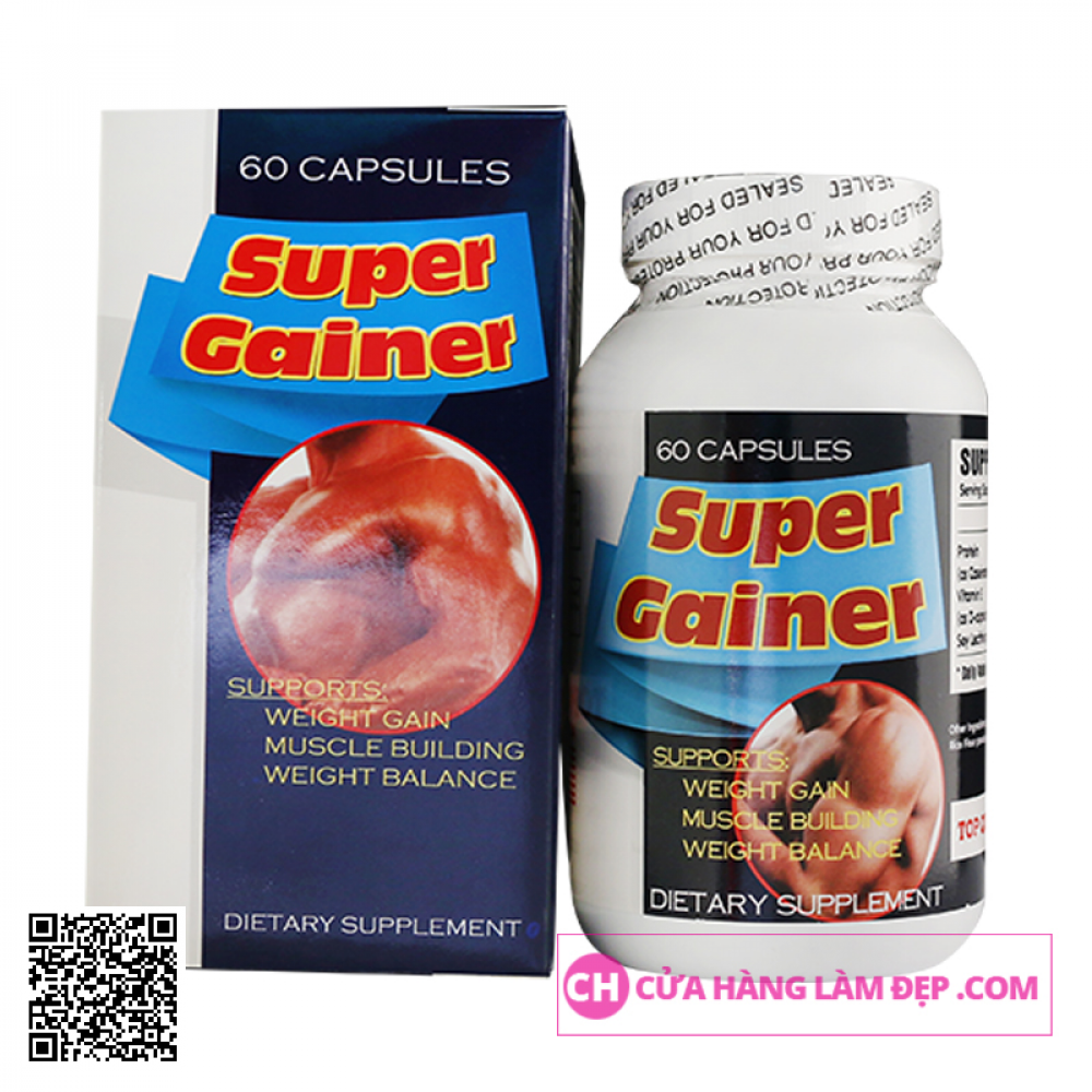 Super Gainer – Viên Uống Tăng Cơ, Tăng Cân Tốt Nhất Cho Người Gầy