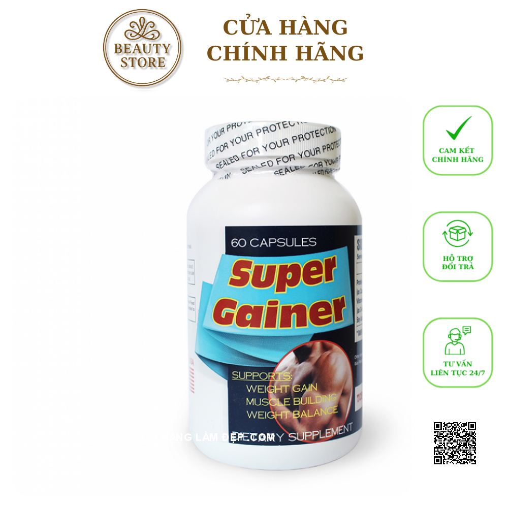 Super Gainer – Viên Uống Tăng Cơ, Tăng Cân Tốt Nhất Cho Người Gầy