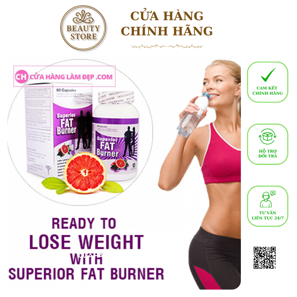 SUPERIOR FAT BURNER - Viên uống giảm cân của MỸ