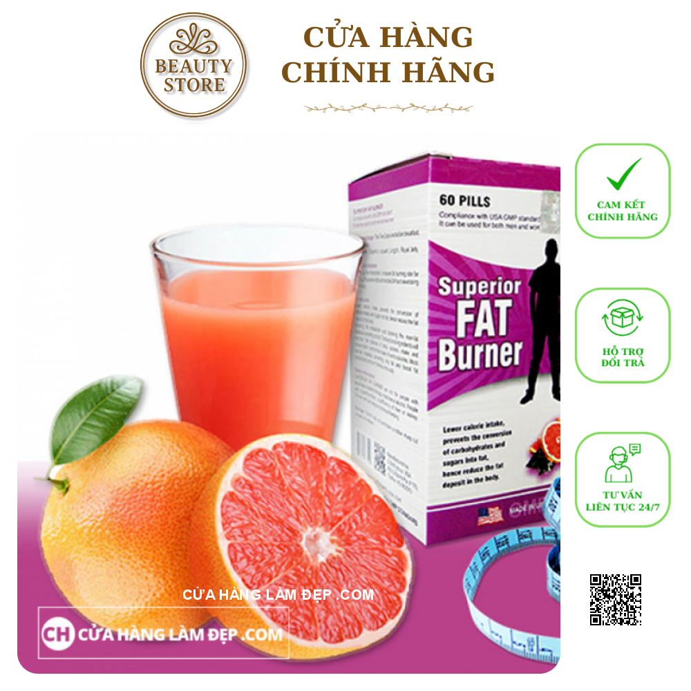SUPERIOR FAT BURNER - Viên uống giảm cân của MỸ