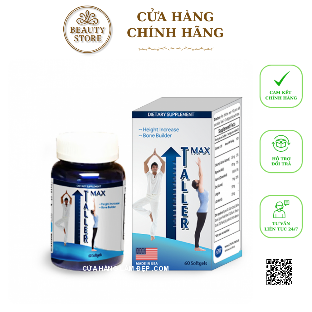 Taller Max Viên uống Tăng Chiều Cao Hiệu Quả Từ Mỹ