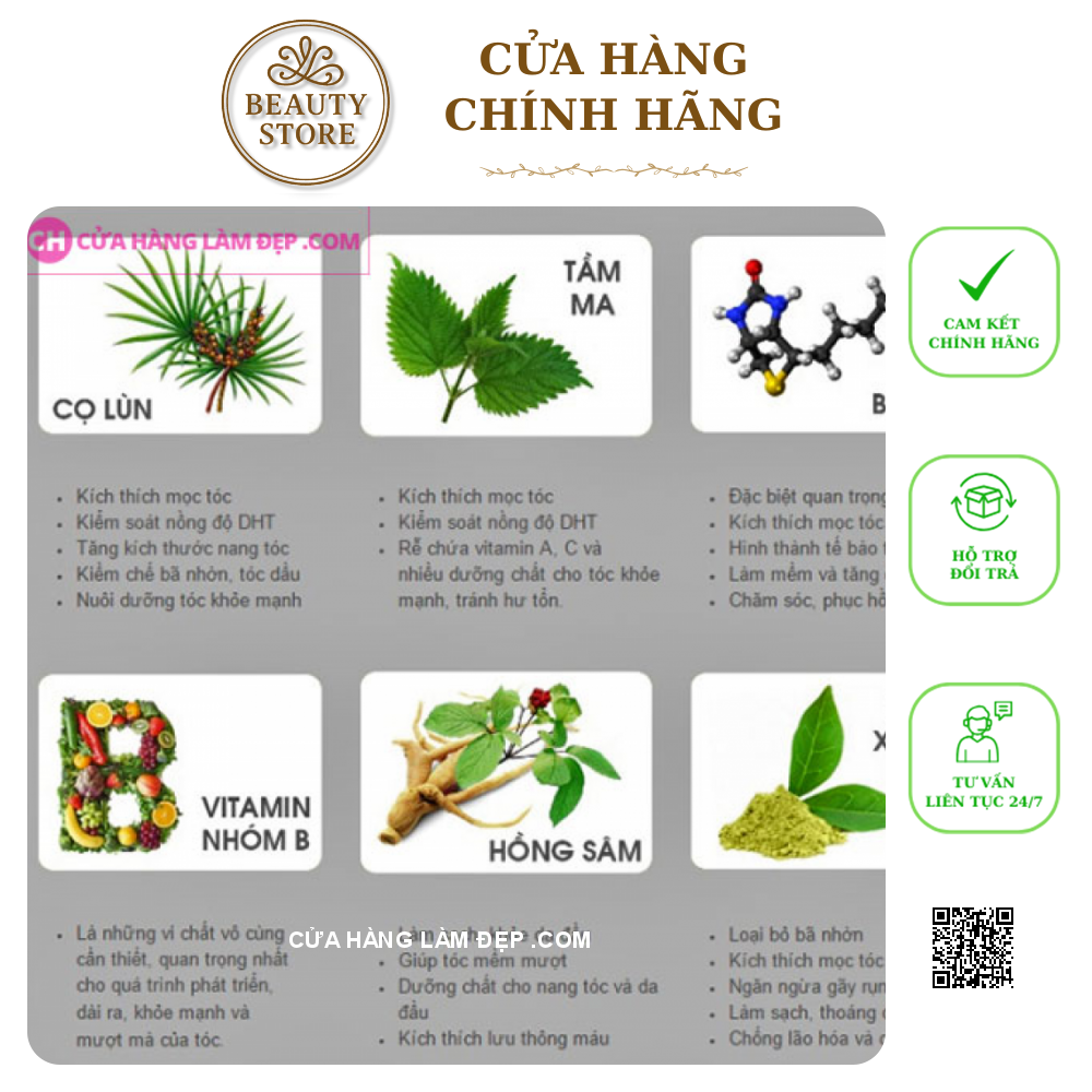 Viên Uống hỗ trợ ngừa Rụng Tóc Herba Hairful