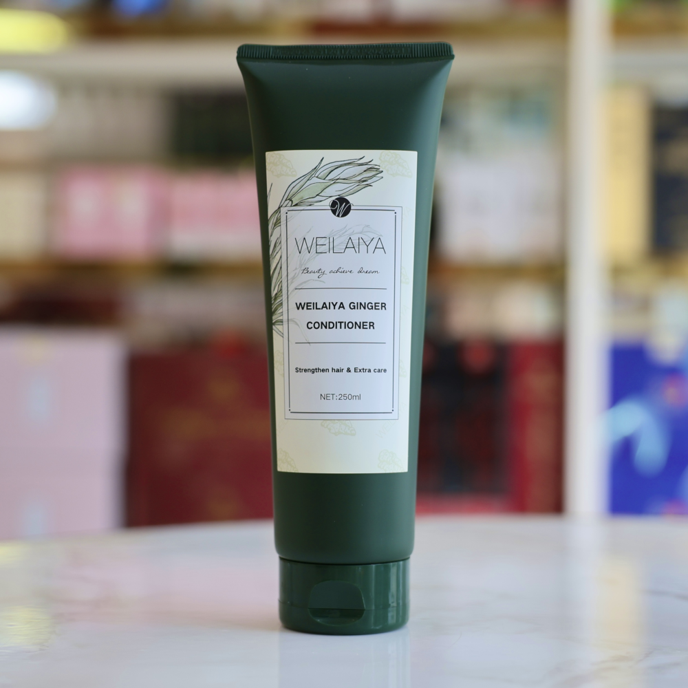 Bộ Dầu Gội Xả Dành Cho Tóc Dầu, Bết Dính Chiết Xuất Gừng Weilaiya Hair Strength Conditioner + Shampoo