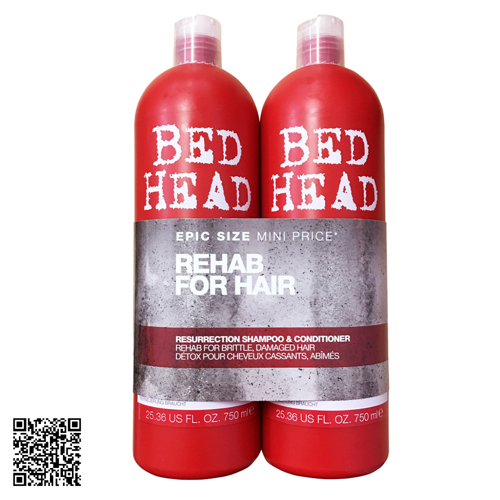 Bộ Dầu Gội Xả Phục Hồi Hư Tổn Số 3 Tigi Bed Head
