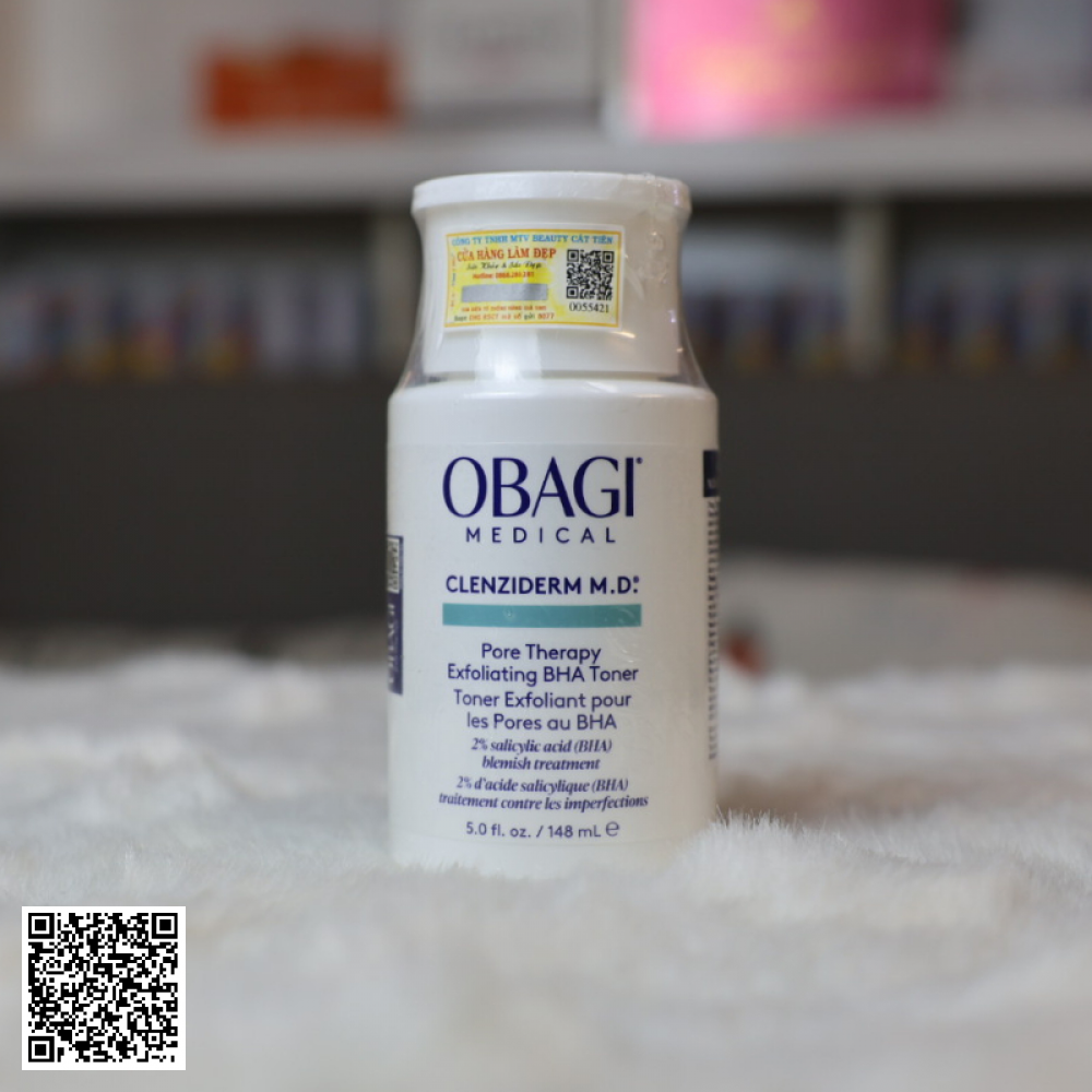 Bộ Đôi Dưỡng Sáng Khỏe & Làm Sạch Mụn Obagi Clenziderm Cleanser & Obagi Clenziderm Exfoliating BHA Toner 