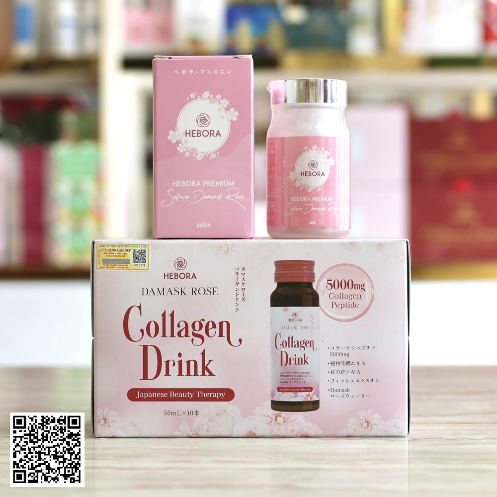 Bộ Đôi Hebora Trẻ Hoá, Ngát Hương Từ Nhật Bản 2 Món