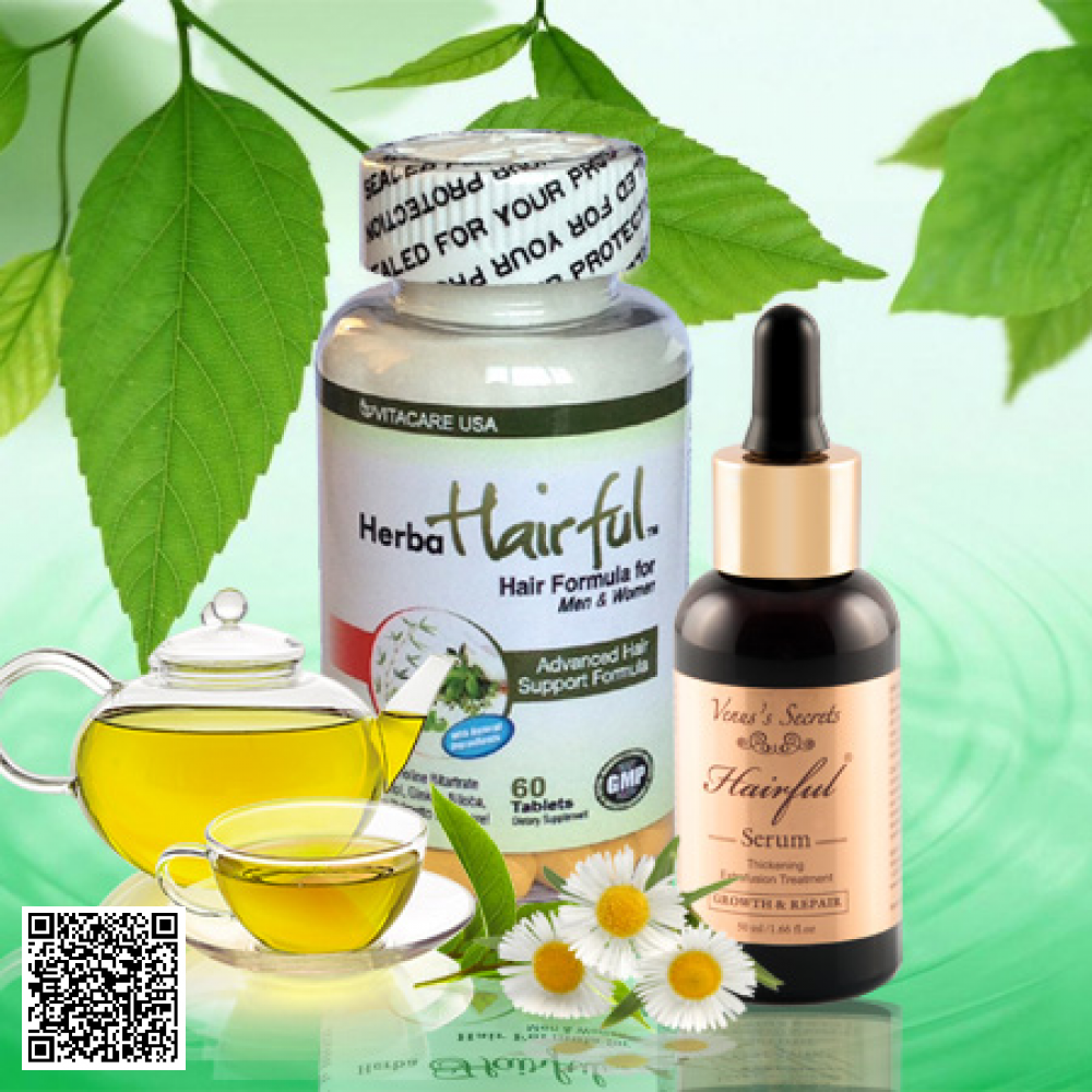Bộ Đôi Ngăn Ngừa & Kích Thích Mọc Tóc Hiệu Quả Herba Hairful & Hairful Serum