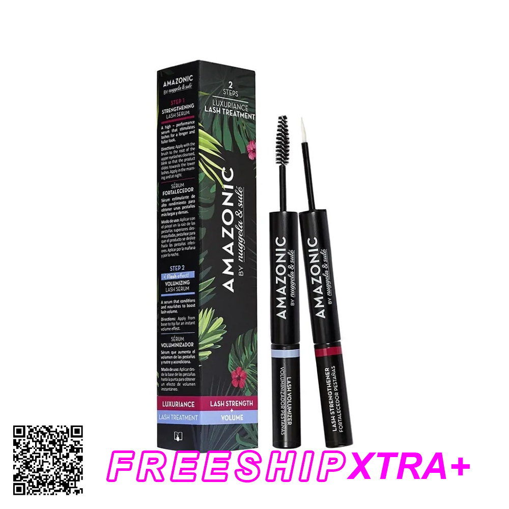 Bộ Đôi Tinh Chất Làm Dày Và Dài Mi Amazonic By Nuggela & Sule Lash Strength Volume Từ Tây Ban Nha