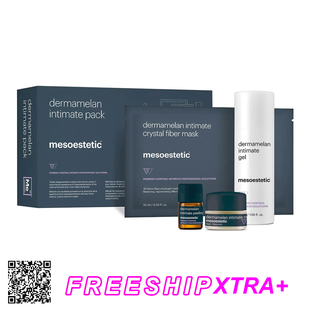 Bộ Sản Phẩm Giảm Sắc Tố Vùng Kín Mesoestetic Dermamelan Intimate Pack Từ Tây Ban Nha (5 Món / Hộp)