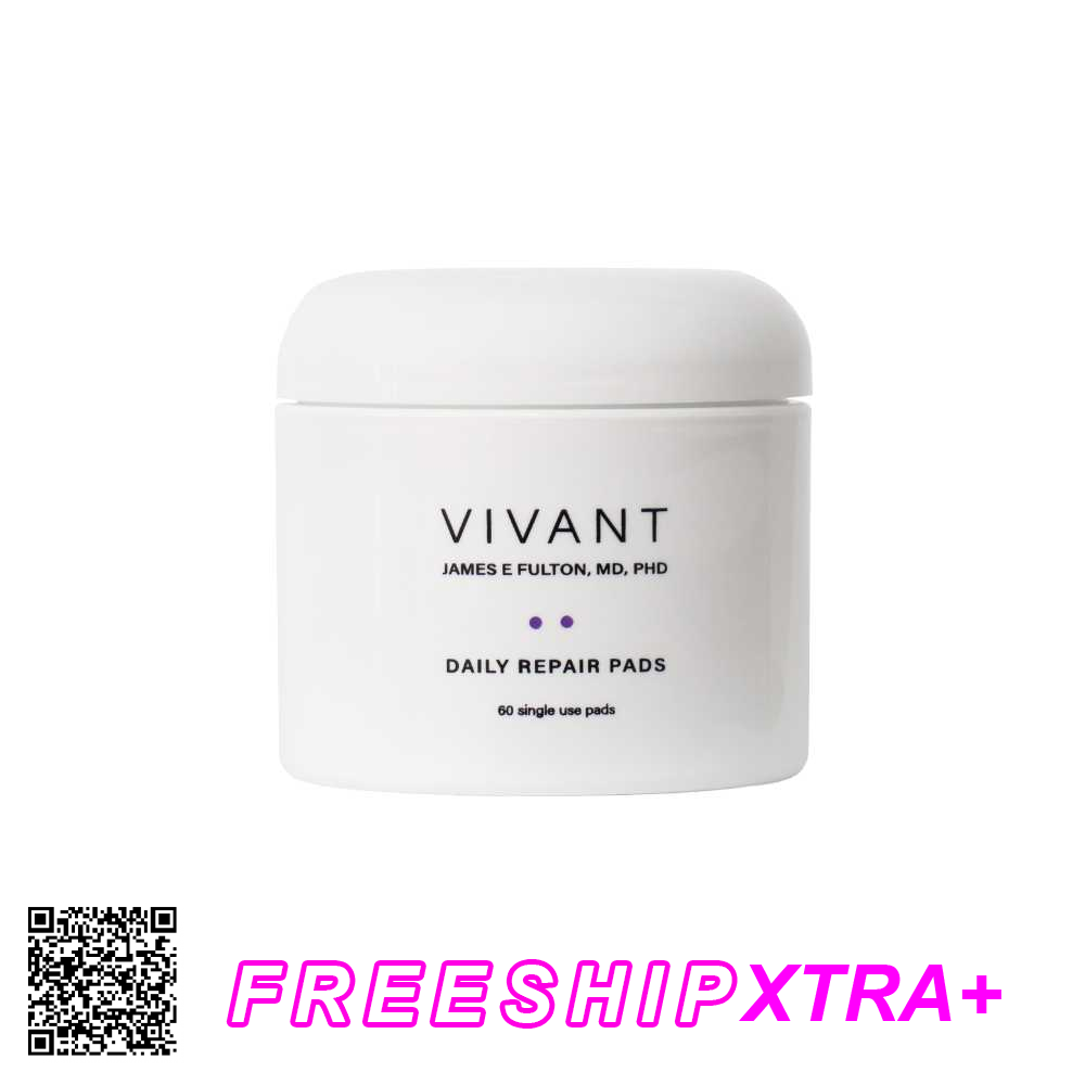 Bông Làm Sạch Kháng Viêm Se Khít Lỗ Chân Lông Vivant Skincare Daily Repair Pads 60 Miếng