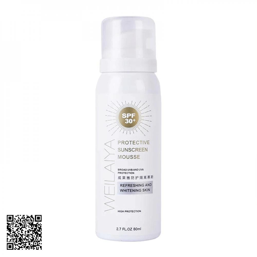 Bột Chống Nắng  Protect Sunscreen Mousse SPF30+ Weilaiya 80ml
