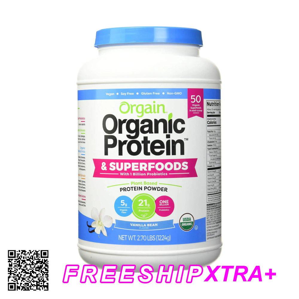 Bột Protein Hữu Cơ Orgain Organic Protein Từ Mỹ 1224g