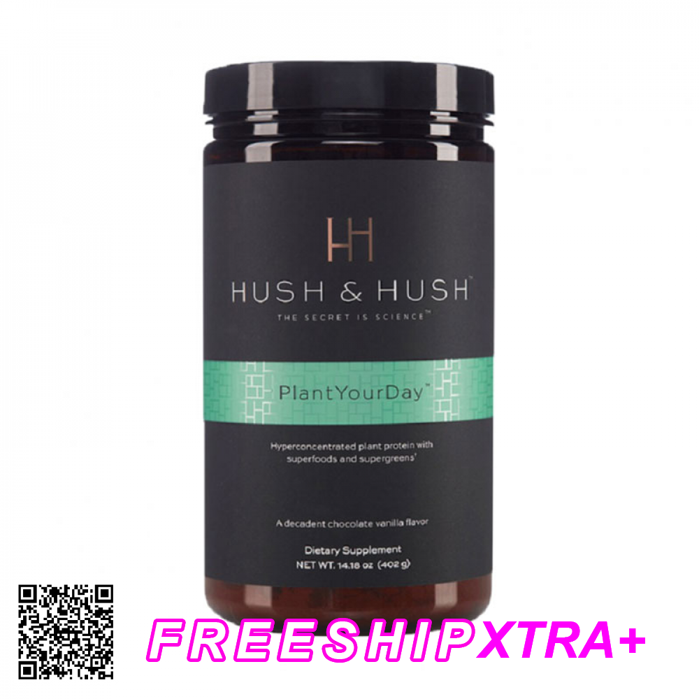 Bột Protein Hữu Cơ Thuần Chay Hush & Hush Plant Your Day Mỹ 402gr