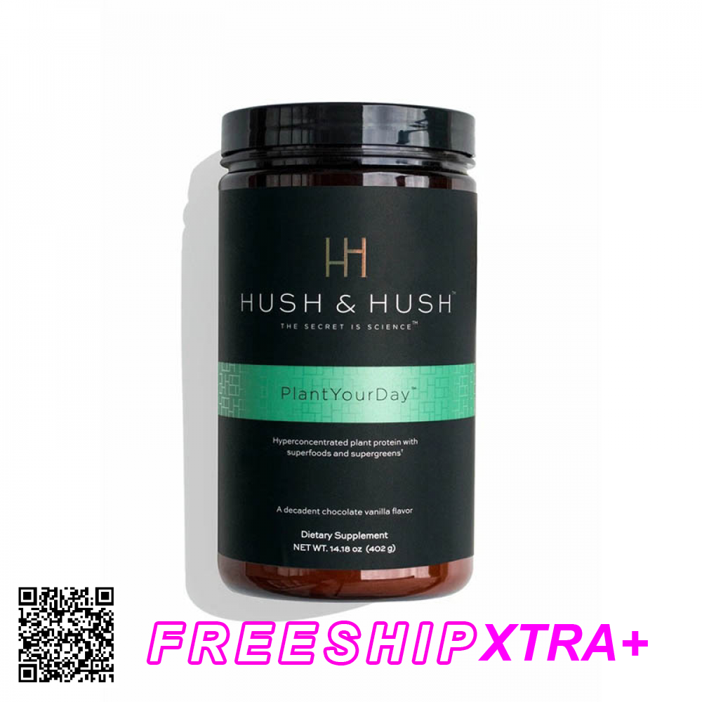 Bột Protein Thuần Chay Hush & Hush Plant Your Day On-The-Go Mỹ 402gr
