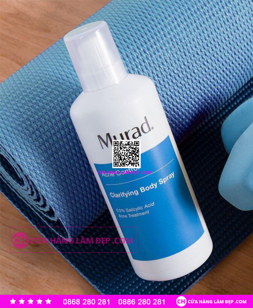Chai Xịt Giảm Mụn Cơ Thể Và Vi Khuẩn Murad Clarifying Body Spray