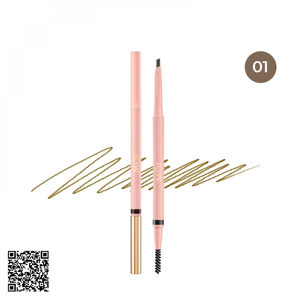 Chì M.O.I Perfect Shape EywBrow Màu 01 – Nâu Tự Nhiên