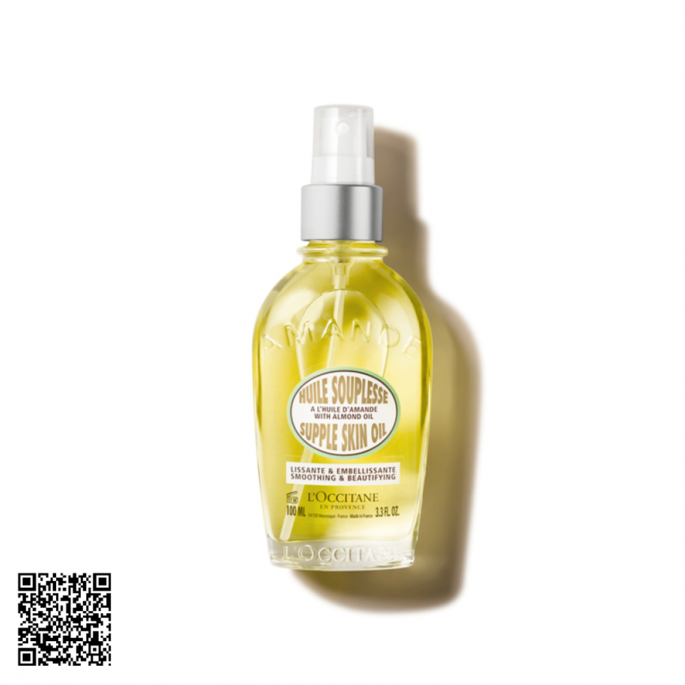 Dầu Dưỡng Thể Hạnh Nhân LOccitane Almond Supple Skin Oil 100ml Từ Pháp