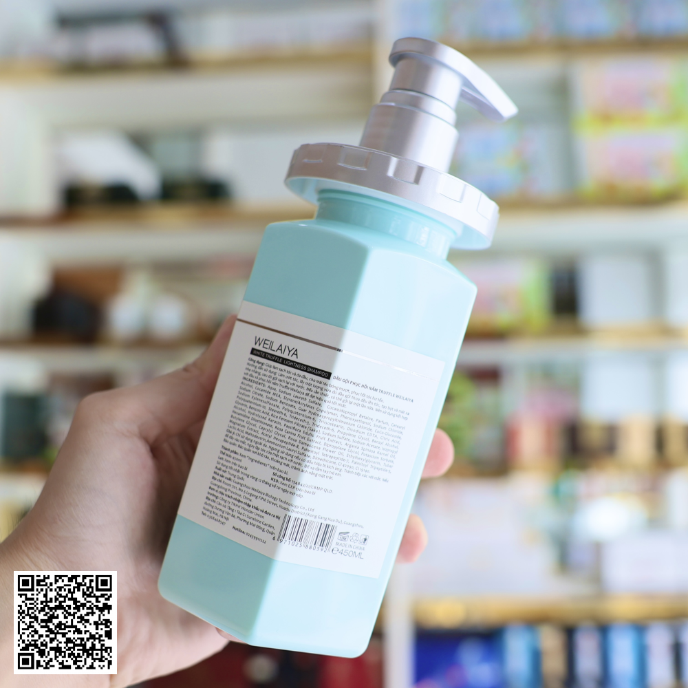 Dầu Gội Phục Hồi Đa Tầng Weilaiya White Truffle Lightness Shampoo Trứng Cá Tầm 450ml