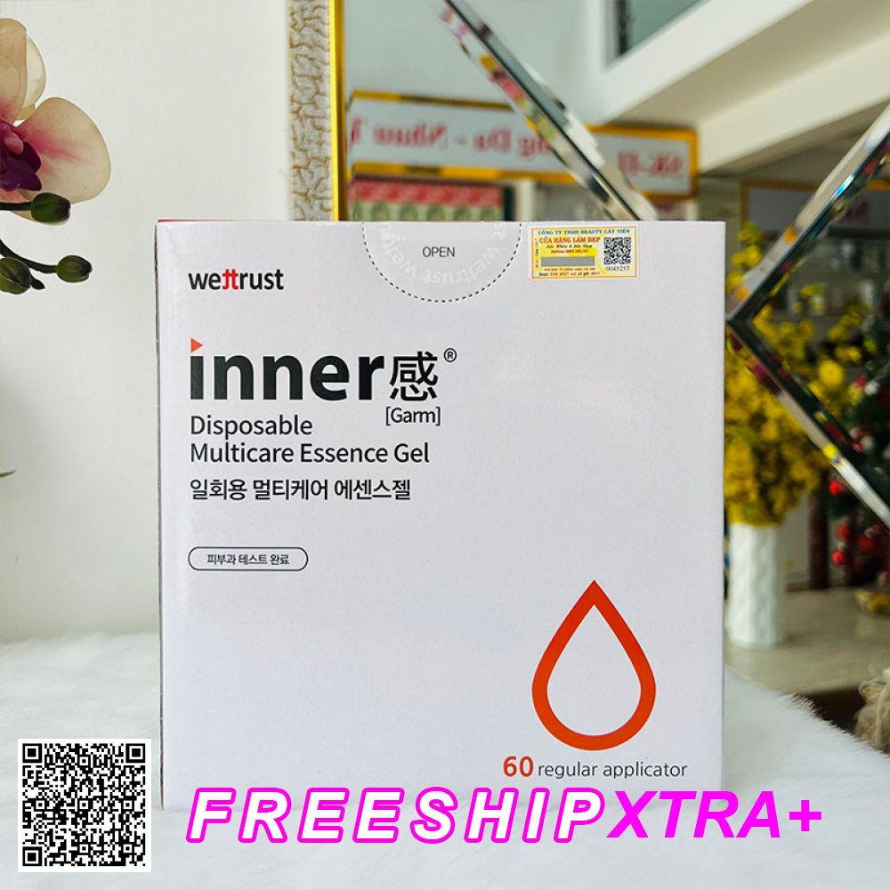 Đũa Thần Tình Yêu Inner Wettrust Innergarm Disposable Multicare Essence Gel Làm Hồng, Thơm Se Khít Của Hàn Quốc 60 Ống 