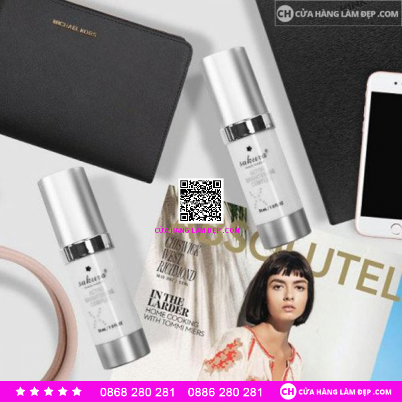 Enzyme Mờ Nám Dưỡng Trắng Da Sakura Active Brightening Complex