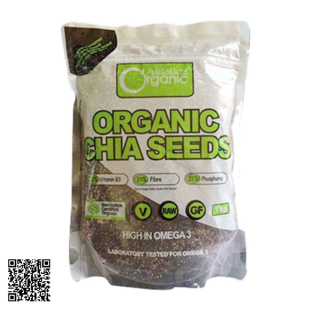 Hạt Chia Úc - Chia Seeds High In Omega 3 Absolute Organic (1kg)