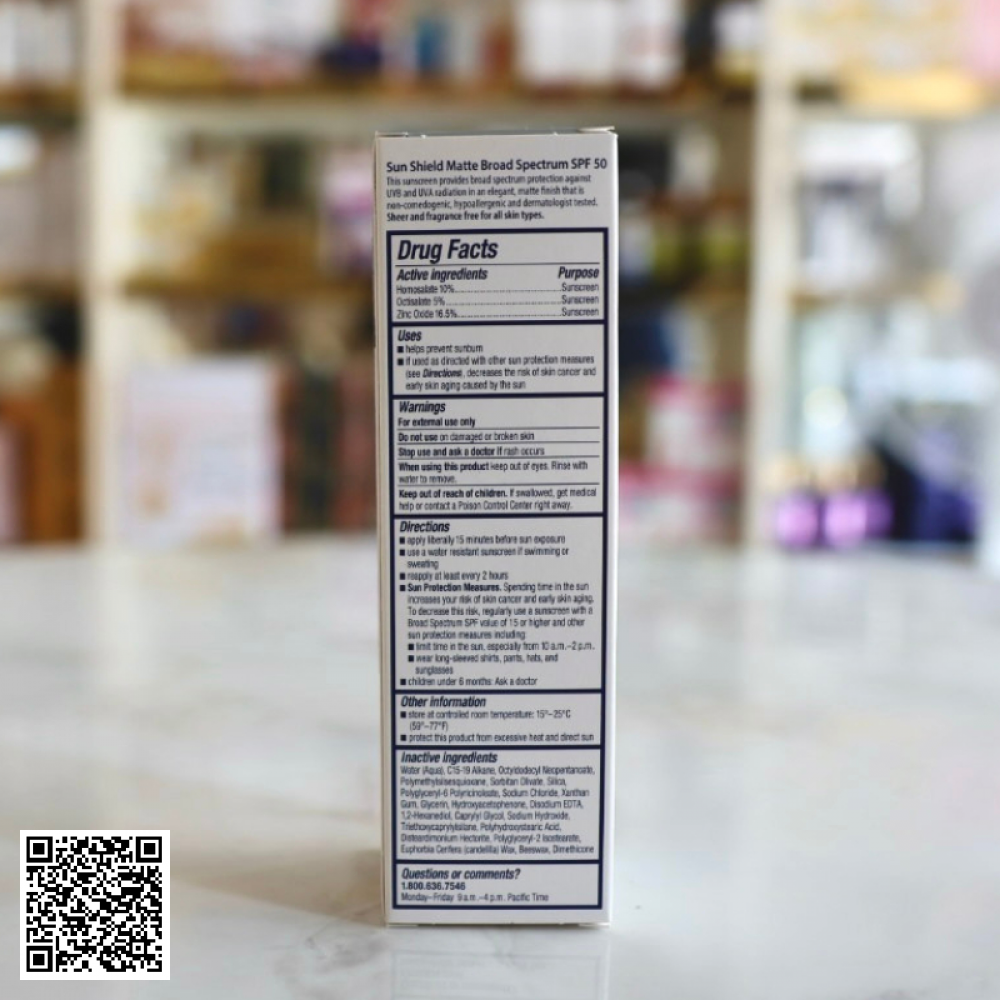 Kem chống nắng Obagi Sun Shield Matte Broad Spectrum SPF 50 Mỹ 85gr 