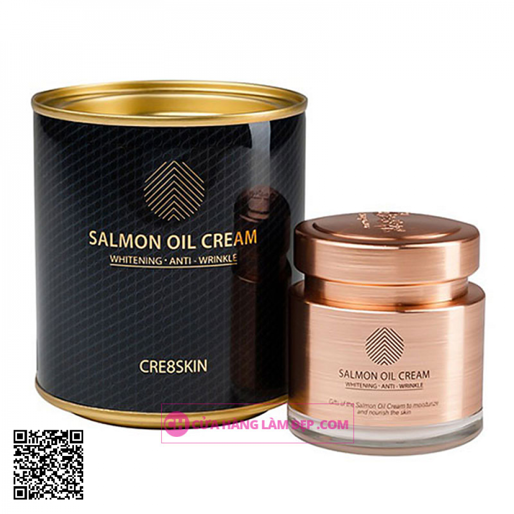 Kem Dưỡng Da Chiết Xuất Từ Cá Hồi Salmon Oil Cream Hàn Quốc Hàn Quốc 80g