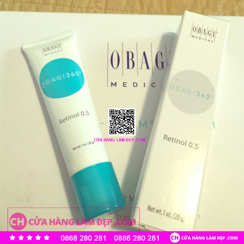 Kem dưỡng da Đẹp Da, ngừa mụn,cân bằng sắc tố da Obagi 360 Retinol 0.5%