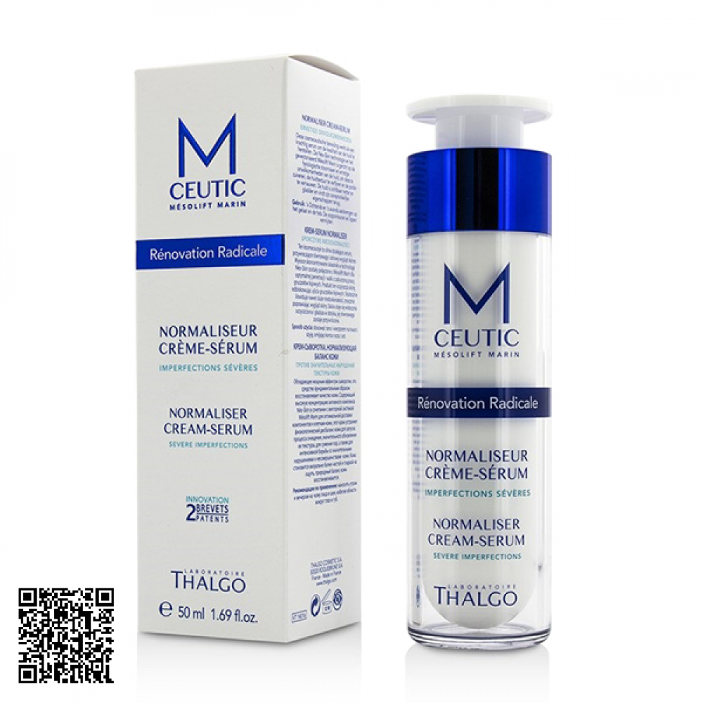 Kem Dưỡng Điều giảm Và Ngăn Ngừa Mụn Thalgo Mceutic Normalizer Cream-Serum