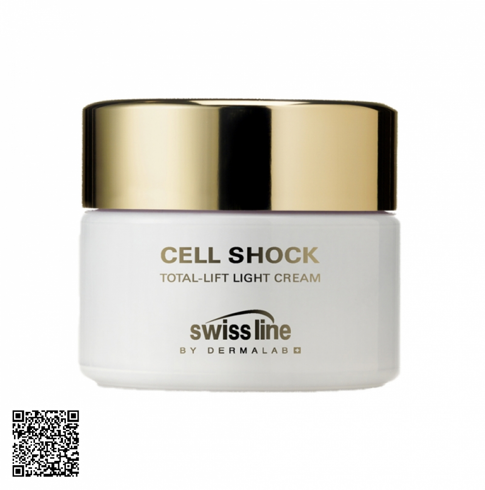 Kem Dưỡng Hỗ Trợ Ngừa Lão Hóa, Nâng Cơ Swissline Cell Shock Total-Lift Light Cream Từ Thuỵ Sĩ 50ml